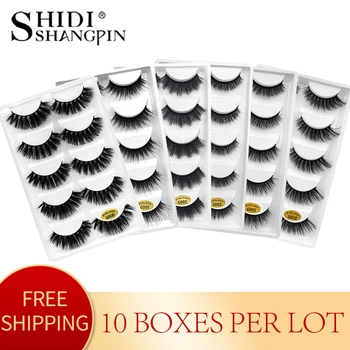 

50 pairs 3D Mink Eyelashes Makeup False eyelashes Handmade Reusable Eyelashes False Lashes Eyelash Extension Mink Cilios Makeups