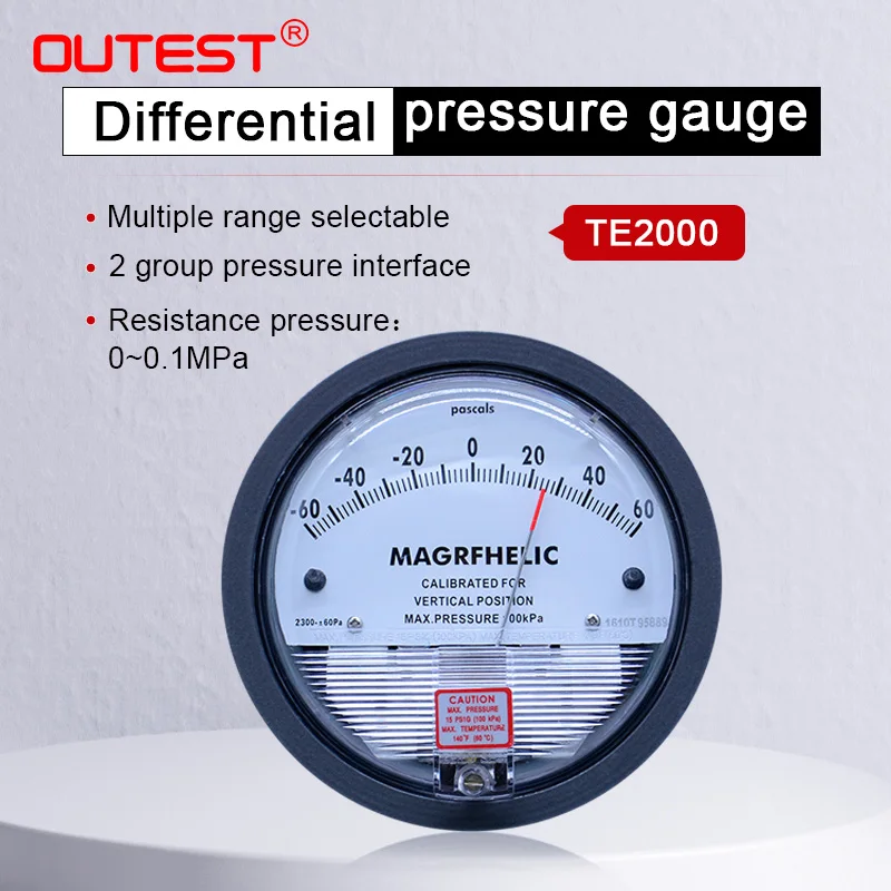 OUTEST Manometer Meter Hohe Präzision Air Differential Vakuum Manometer  Micro Manometer Messbereich 0-30PA ~ 0-30KPA - AliExpress