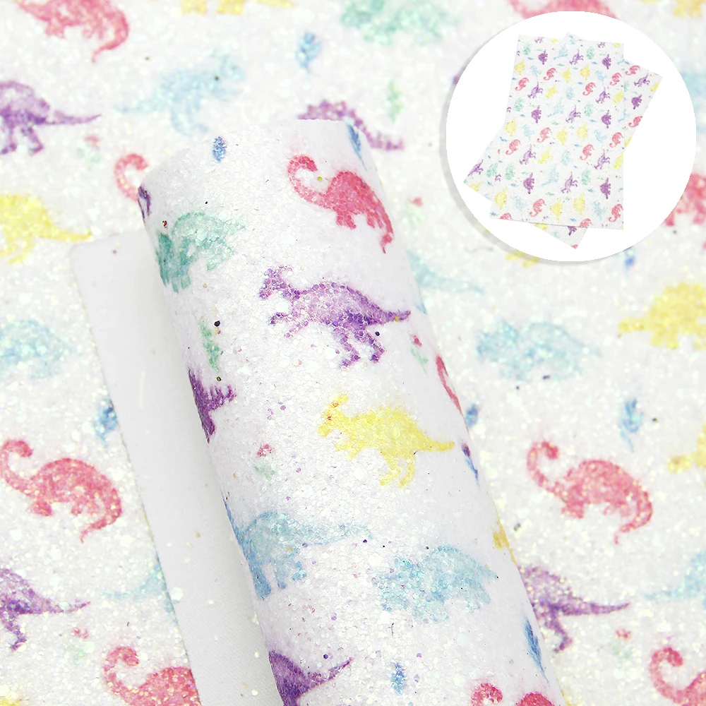 1068676006 David accessories 20*34 см динозавров искусственная Синтетическая кожа листы для луков на не сужающемся книзу массивном блестящая виниловая ткань сделанных своими руками, 1Yc7789 - Цвет: 1068676006