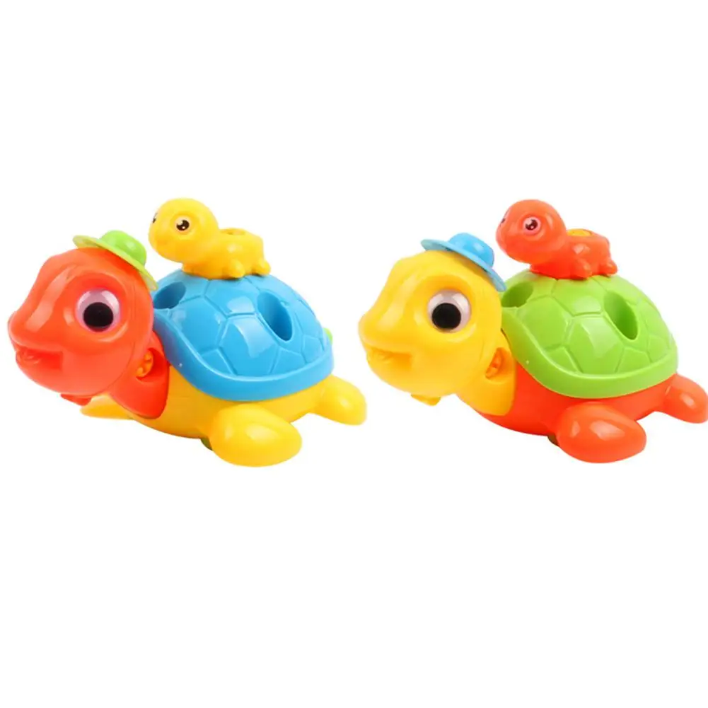 Cartoon turtle Kuulee съемные и сборные животные DIY Сборные игрушки для младенцев раннее образование интеллектуальные игрушки мини-игрушки маленькая модель - Цвет: Cartoon turtle