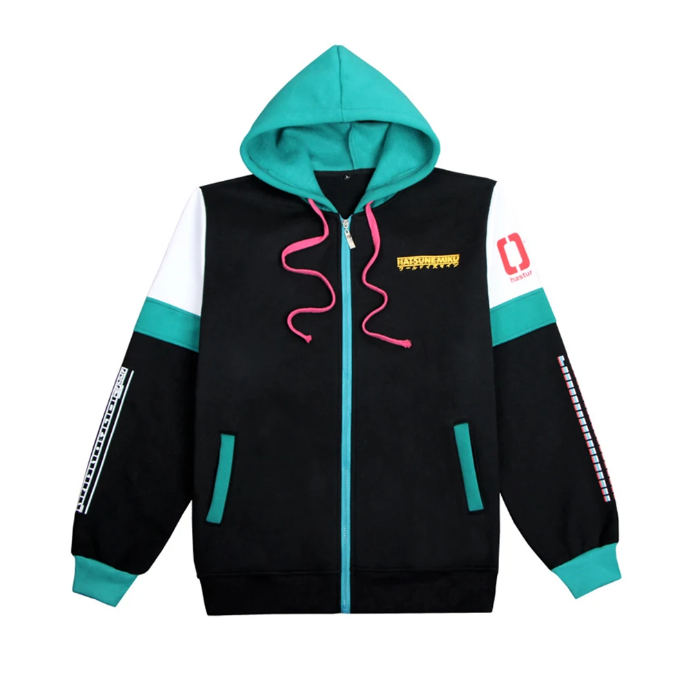 

Brdwn VOCALOID Unisex Hatsune Miku Cosplay Costume Hoodie Casual Coat Jackets Hooded Tops