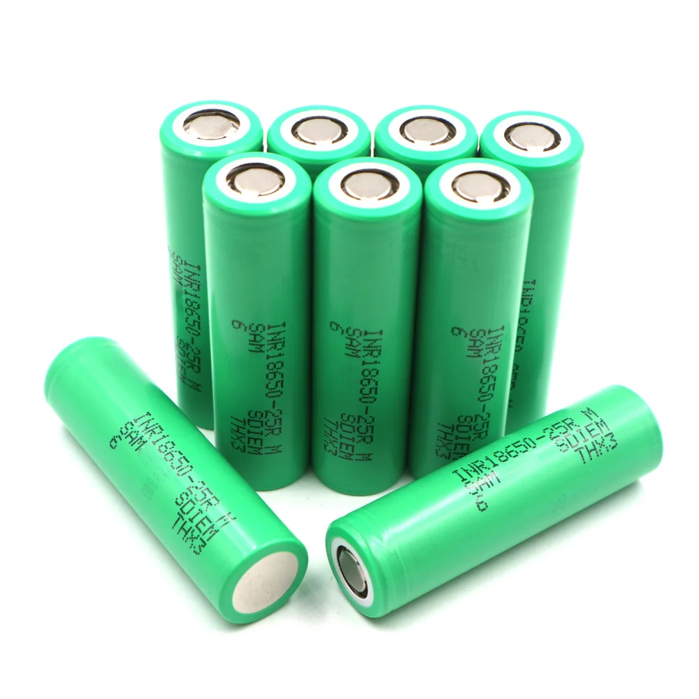 C P Li Ion 2500mah 10pieces Inr 25r High Tool Power Battery Cell Max Continue Discharge Current a 3 6v 2 5ah 10c Replacement Batteries Aliexpress