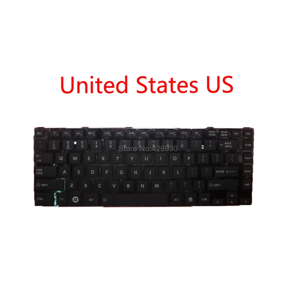 Ноутбук US UK TR FR CA KR JP клавиатура для Toshiba Satellite L800 Английский Великобритания Турция