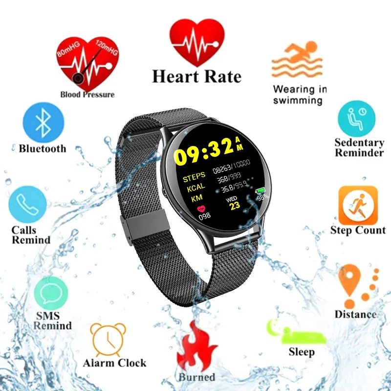 

Smart Bracelet SN58 Ultrathin Blood Pressure Waterproof Smart Wristband Colorful Screen Oxygen Sport Smart Watch Message Hints