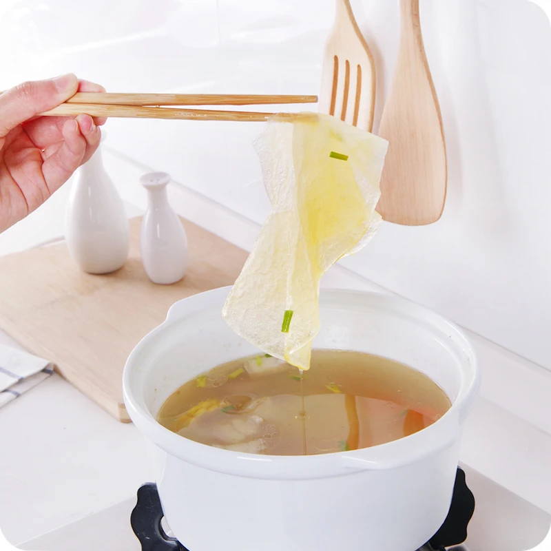 

12PCs Soup Oil Absorbing Film Non-Woven Fabric Food Soup Oil Absorbing Film Baking Papers Kitchen Tool Oil Absorbing Paper