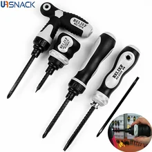 

Dual-purpose Ratchet Screwdriver Set CRV Short Handle Chrome Vanadium Steel Repair Tool Telescopic Cross Slotted Screwdriver Set