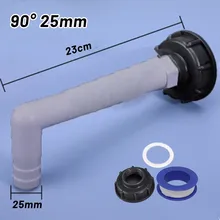 

1* IBC Water Tank Adapter 1pcs 20mm/ 25mm/32mm Hose Tail Connector Replacement Screw Thread
