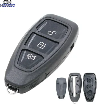 

3 Button Smart Remote Key Shell with Insert Blade Replacement Refit Key Shell for Ford Mondeo Fiesta Focus Titanium C-Max Kuga