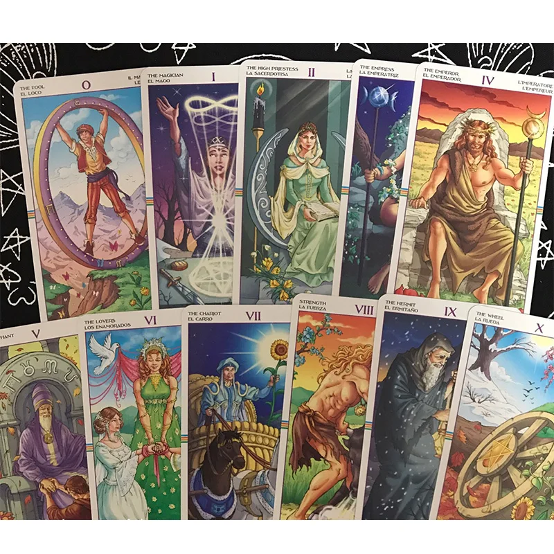 

2020 HOT SALE Dropshippi board Game Tarot Card Wheel Of The Year Tarot Read Fate For Personal Use Board Game A 78-card Deck