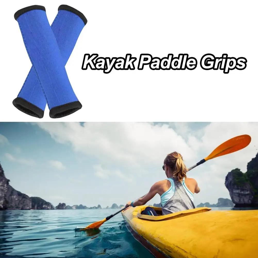 High Quality Kayak Paddle Grips Nonslip Blue Comfortable Soft Hand