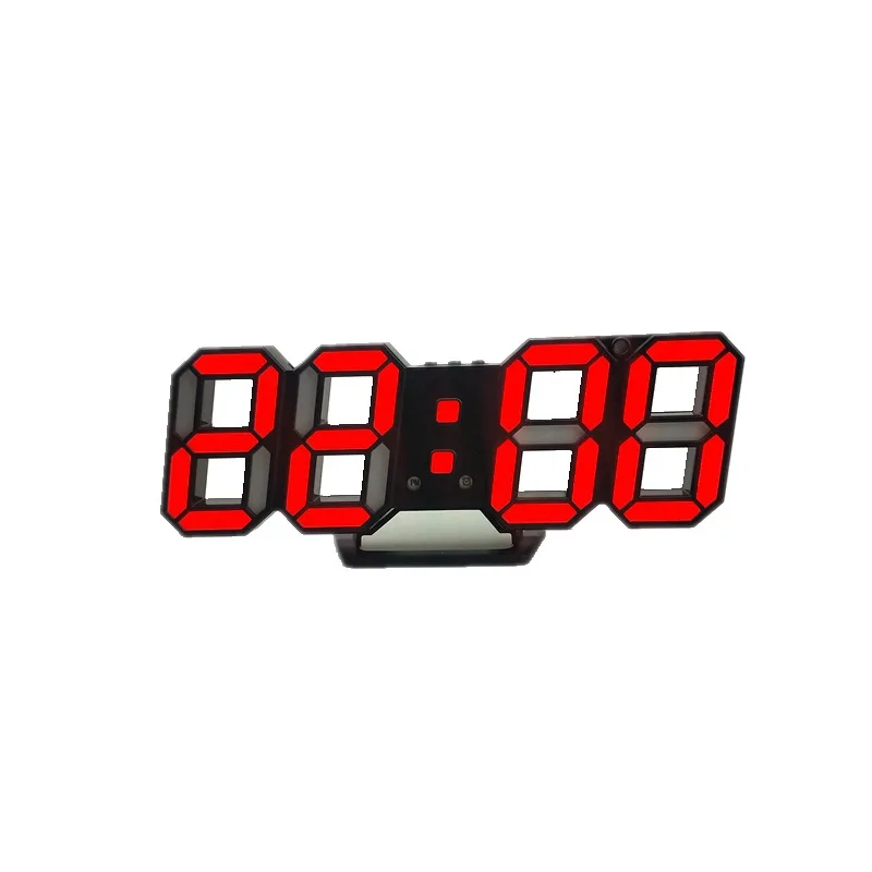 

3d Led Wall Clock Modern Design Digital Table Clock Alarm Nightlight Wall Clock Watch For Home Living Room Decoration