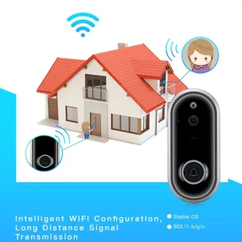 

M6 WIFI IP Doorbell Mobile Phone Remote Monitoring Visual Doorbell One Button Long Distance Signal Transmission 720P Door Bell