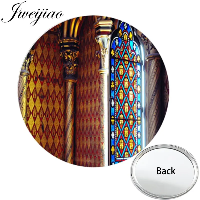 

Youhaken Notre Dame de Paris Anniversary One Side Flat Mini Pocket Mirror Compact Makeup Vanity Hand Travel Purse Mirror