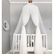 Детская кровать с противомоскитной сеткой, украшение комнаты, гирлянда для свадьбы или вечерние, детская комната, москитная сетка, кроватная сетка, аксессуары