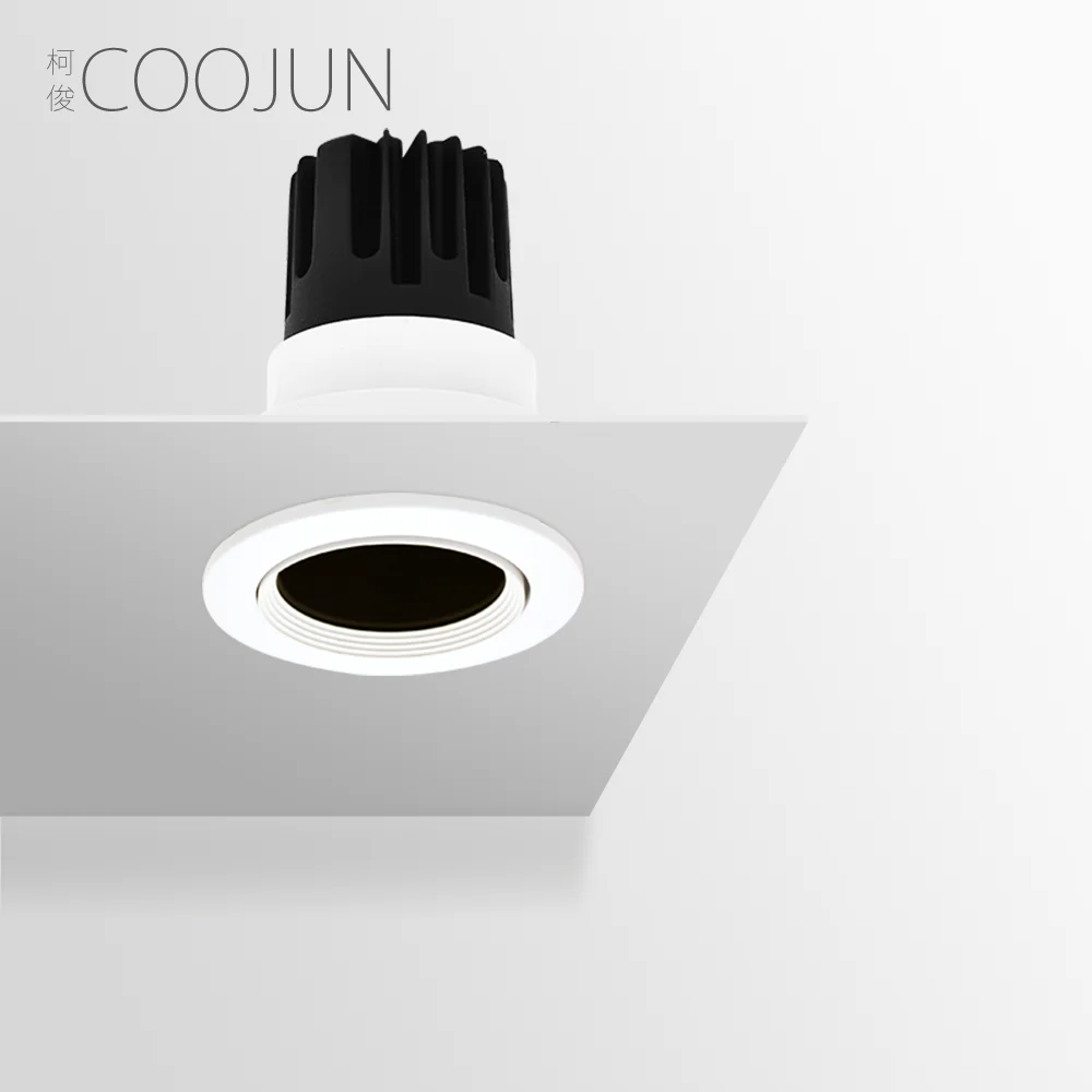 

COOJUN Foco Adjustable Angle Recessed LED Spot Light For Kitchen Living Room 110V-220V Ra93 High CRI Indoor Aisle Shop Lighting
