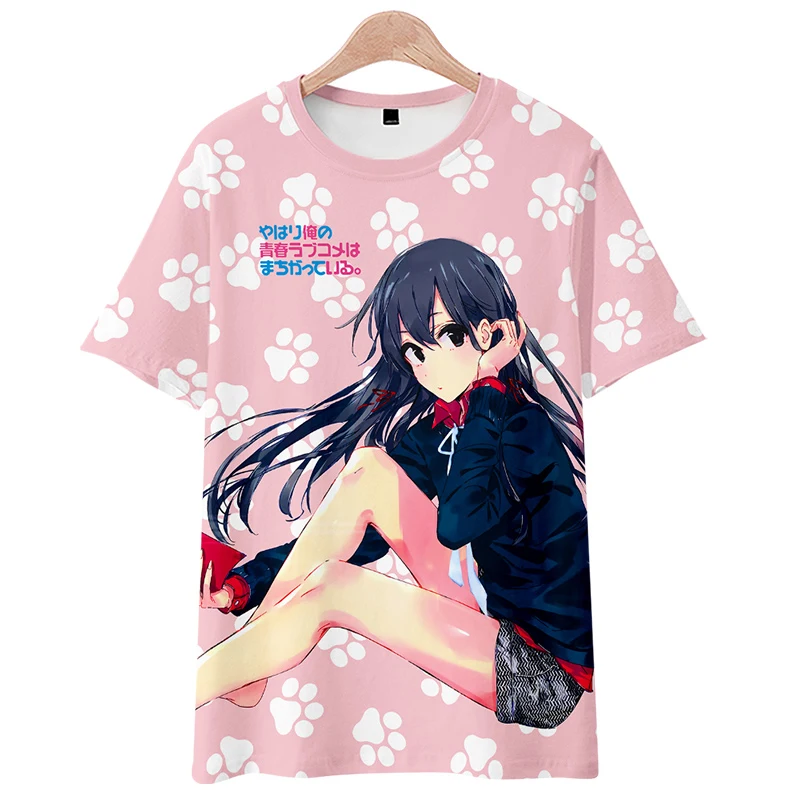 

High-Q Unisex My Teen Romantic Comedy SNAFU T-Shirt Tee T Shirt Hikigaya Hachiman Yukinoshita Cotton Casual T-Shirt Tee TShirt