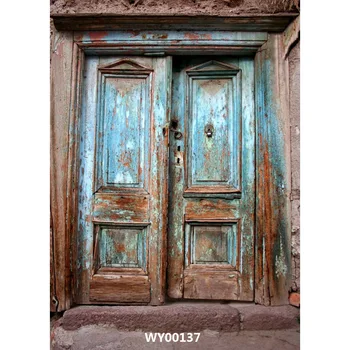 

SHENGYONGBAO Vinyl Custom Photography Backdrops Prop Classical Wooden doors Theme Photography Background GD20518 -42