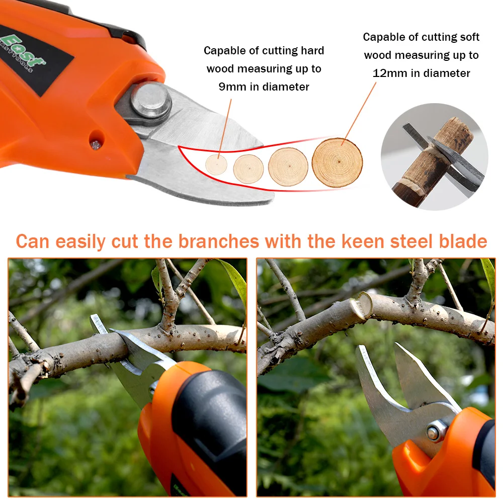 Садовые инструменты 3,6 В Электрический секатор перезаряжаемый домашний садовый ножницы беспроводные секатор фруктовое дерево ветви резак Обрезка