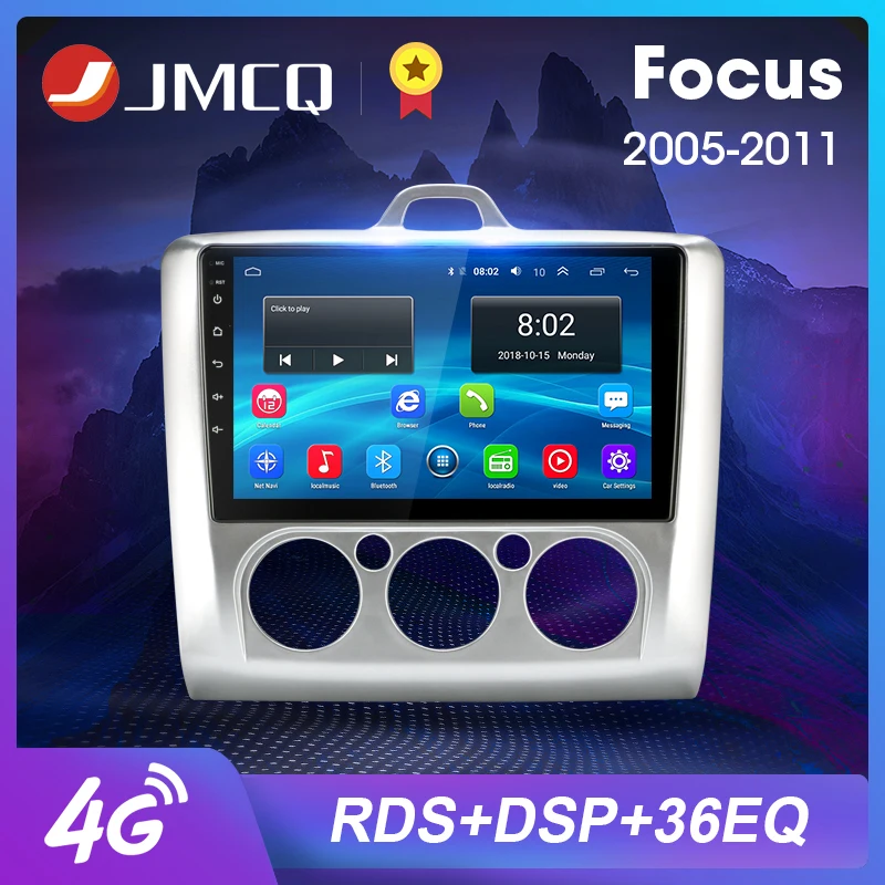

2Din Android 8.1 2G+32G 4G 9" Car Radio Multimedia Player GPS Navigation for Ford Focus EXI MT/AT 2 3 Mk2/Mk3 2005-2011 2 DIN