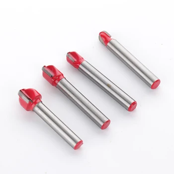 

4Pcs/Set 1/4 Inch Shank Round Nose Woodworking Cutter Bit Wooden Furniture Table Surface Polishing Hand Tools Accessories