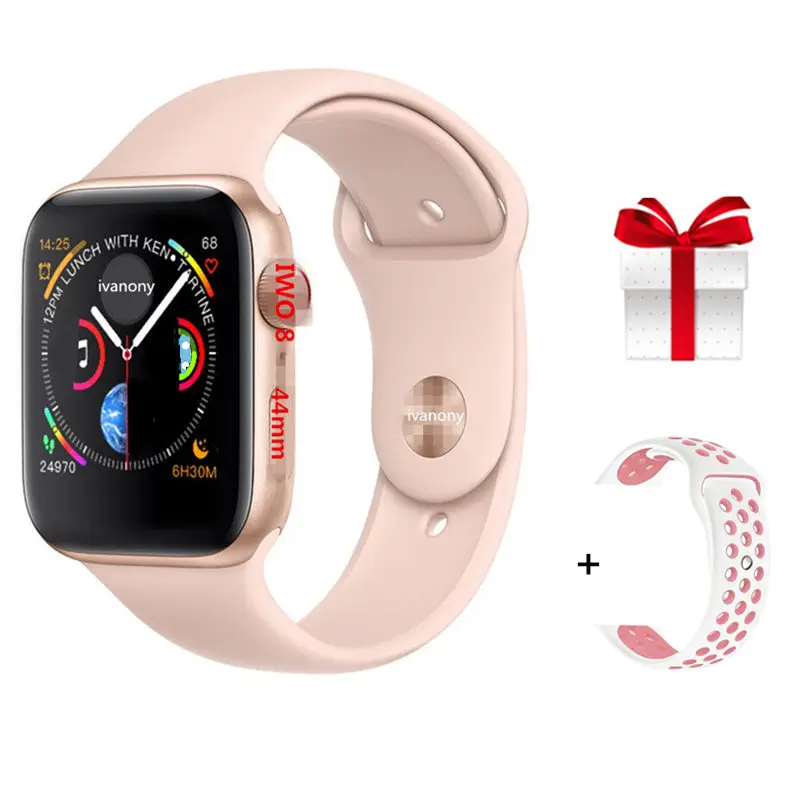 C Часы SmartWatch IWO 8 Смарт-часы 44 мм серия 4 корпус 1:1 relogio inteligente relogios ECG сердечного ритма для IOS Android для samsung - Цвет: C