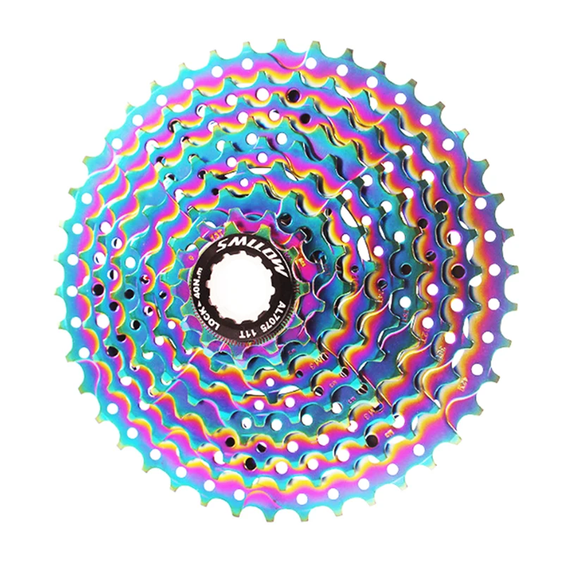 

MTB цветная кассета Freewheel 9 скоростей 11-13-16-20-24-28-32-36-42T, молибденовая сталь, маховик, детали