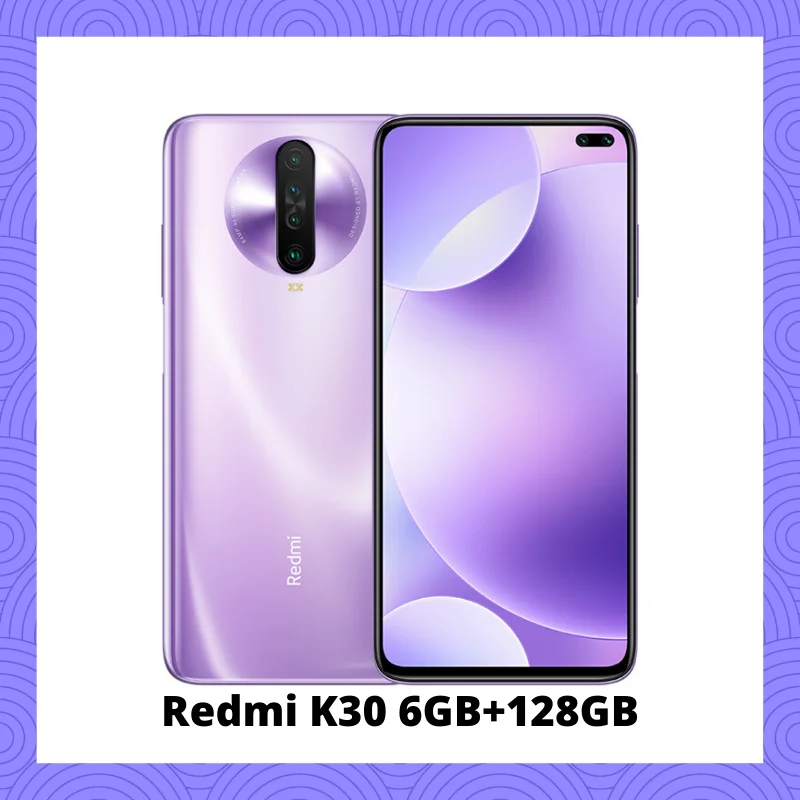 Xiaomi Redmi K30 4G серия предпродажный Snapdragon 730G 1201Hz жидкий дисплей NFC ИК-контроль 6,67 “экран 5G серия открытые продажи в - Цвет: Purple 128GB