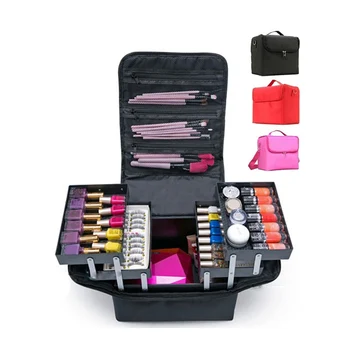 

Large Capacity Stretch Cosmetic Bag Professional Women Empty Storage Box Case FC0206