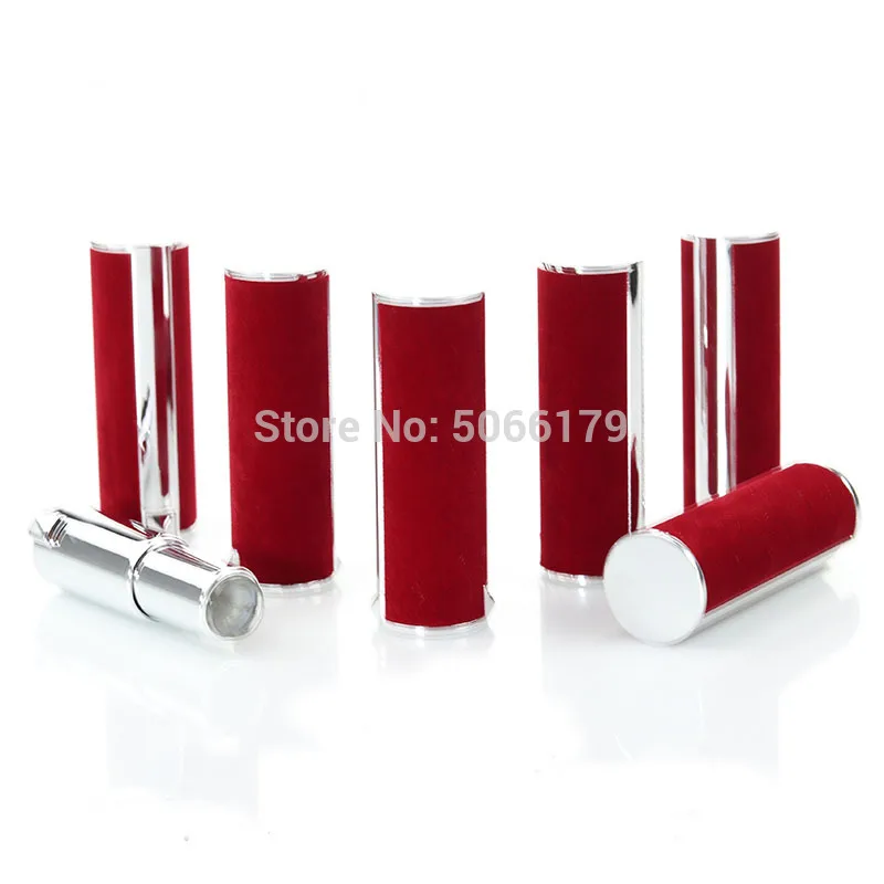 10pcs 12.1mm Round Plastic Empty Lipstick Lip Balm Packing Bottle