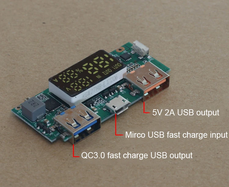 3,7 V-5 V устройство, док-станция Qualcomm QC3.0 быстрой зарядки усилитель доска huawei Гесс мобильный Мощность печатная плата печатной платы