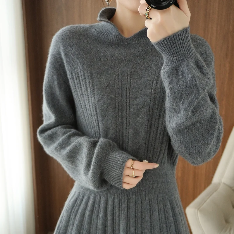 Women New Pure Cashmere Sweater Spring/Autumn O-Neck Hollow Knit Loose Pullovers Fashion 100%Wool Sweater Wild Base Shirt Female white sweater