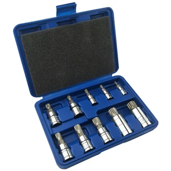 

10Pcs Star Socket And Drill Set for removing screws from cars and trucks High Quality Chrome Vanadium Steel Drill Set Hand Tools