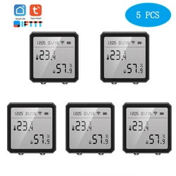 Tuya – capteur intelligent de température et d'humidité, Bluetooth, WIFI, capteur d'intérieur, hygromètre, thermomètre, pour application Smart Life 