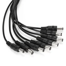 2,1*5,5 мм 8 способов сплиттер DC силовой кабель удлинитель для системы безопасности камеры CCTV шнур питания