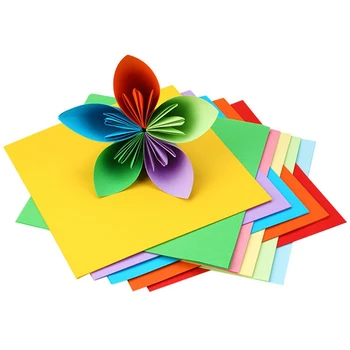 

100Pcs Solid Color Square Origami Scrapbooking Decor Paper Kids Handmade Folding Paper DIY Gift Packaging