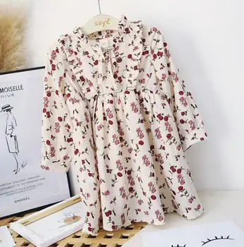 

2020 New Style Baby Girls Floral Dress Fashion Spring Girls Dresses 2-7 Years