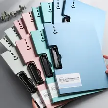 

Retro Horizontal and Vertical Clip Morandi A4 File Folder Writing Board Organizer for Documents Diary Planner Office Stationery