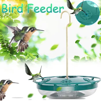 

Hanging Hummingbird Feeder With 4 Feeding Ports Yard Window Bird Gift Garden Outdoor Bottle Hanging Bird Water Feeder