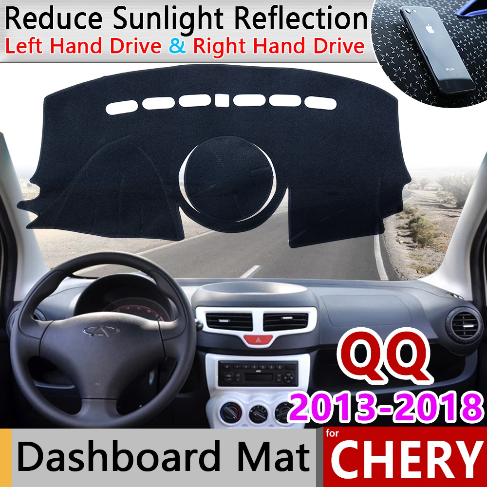 Для Chery QQ 2th Gen 2013~ QQ Kimo Противоскользящий коврик на приборную панель солнцезащитный коврик аксессуары с покрытием