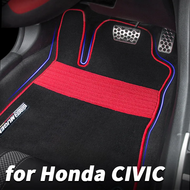 

for Honda Civic 10th 2016 17 2018 2019 2020 2021 Dedicated foot pads sports carpet pad decoration modification supplies