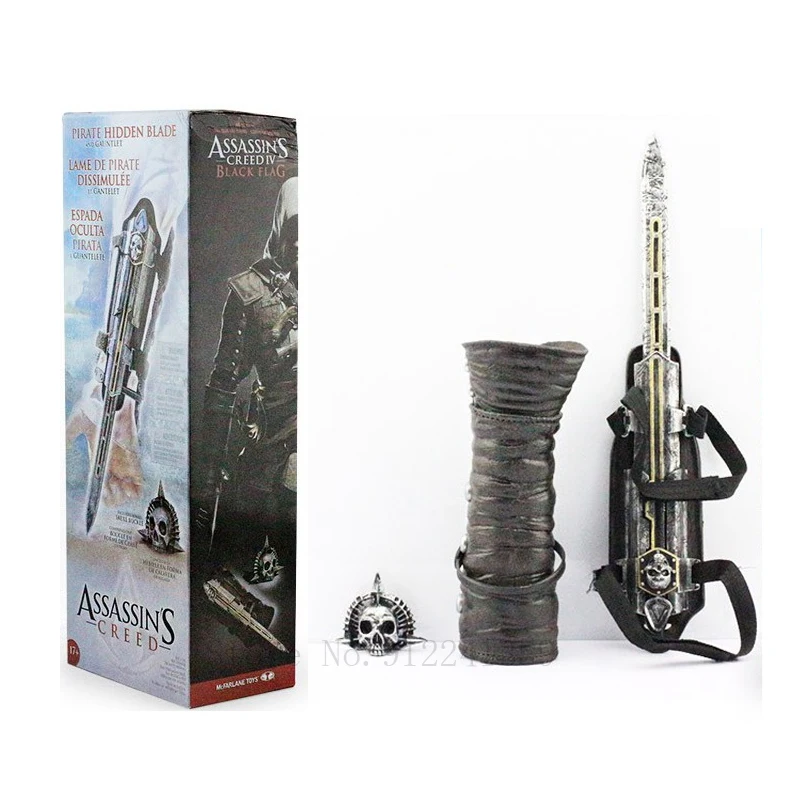 Assassin Creed Black Flag Edward Prop Weapon 1:1 Sleeve Arrow Blade Can be Ejected Model Cosplay Game Gift | Игрушки и хобби