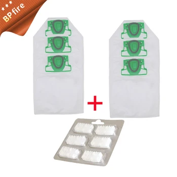 

6* Dust Bag Dust Cleaning Cloth Bag + 1* Fragrance tablets Jasmine for Vorwerk VK200 FP200 Vacuum Cleaner Parts