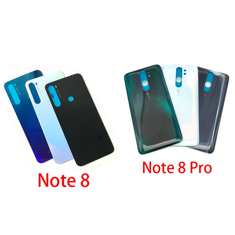 

For Xiaomi Redmi Note8 Note 8 Pro Back Battery Glass Cover Housing For Redmi Note 8 Rear Glass + Adhesive