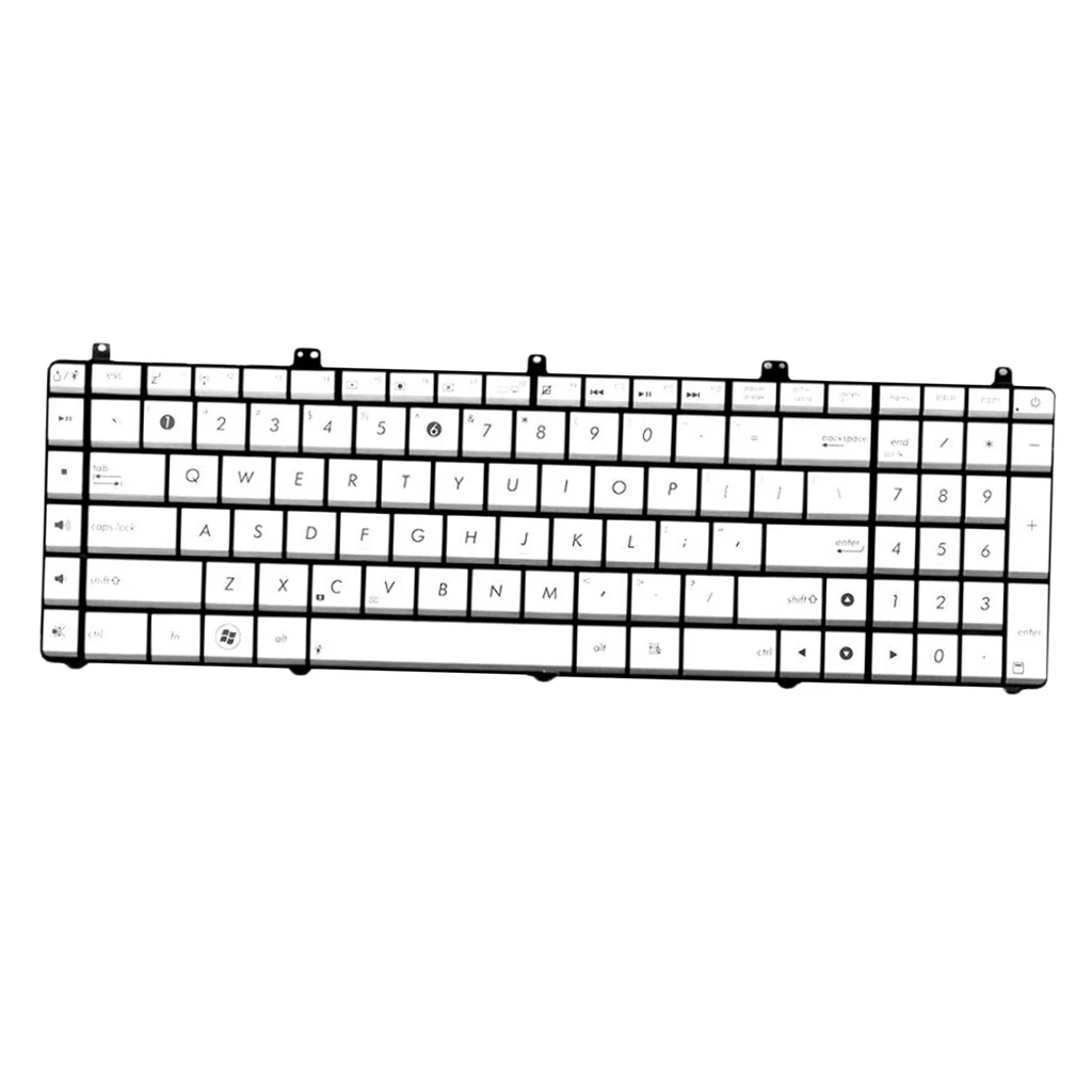 Laptop Keyboard US Layout Keypad for Asus N55 N55S N55SL N55SF N55X N75S N75SF N75SL Series Laptop Replacement Keyboards