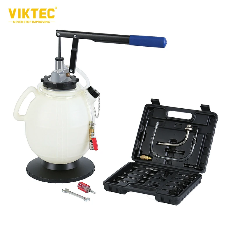 Vt01294f 7.5l Transmission Gearbox Oil Filling Device W/15pc Adapters Fill Change Pump Pneumatic
