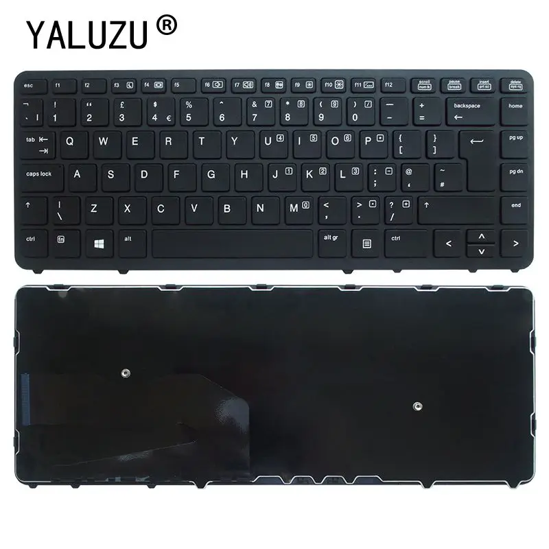 YALUZU новая английская клавиатура для ноутбука HP EliteBook 840 G1 850 G2 серия UK layout без