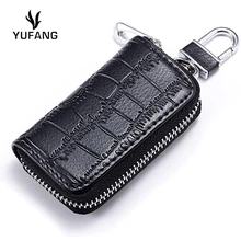 Yufang женский кошелек для ключей из натуральной кожи автомобильный кошелек для ключей женский и мужской многофункциональный мужской держатель для ключей Модные женские Держатели