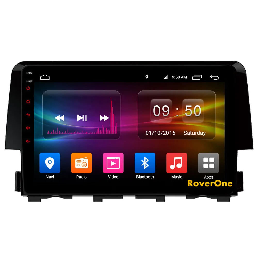 Автомобильный мультимедийный плеер для Honda Civic Восьмиядерный Android Радио Навигация MirrorLink DSP+ камера заднего вида
