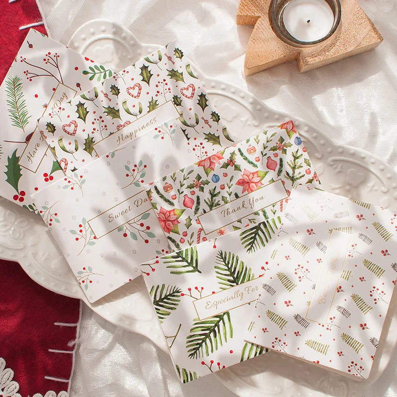 

Flowers Best Wishes Thank you Greeting card with envelope sticker custom Invitations Note card Blank inside 8.5x11.5cm Gift Card