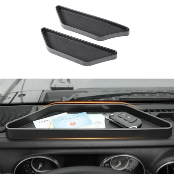 

Black Car Dashboard Storage Box ABS Plastic Organizers For Jeep Wrangler JL Unlimited 2018+ Interior Parts Mouldings
